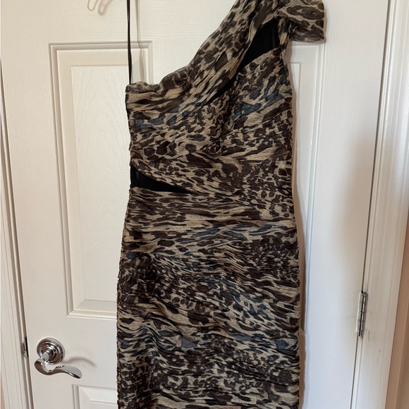 Cache One-Shoulder Animal Print Dress - Picture 4 of 7